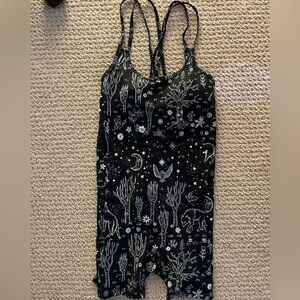 Blackmilk Black and White Celestial Romper